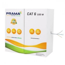 PRAMA CAT6 CABLE 100M (GREY) 23AWG PT-CLN6-P/G(100M)